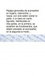 Reglas generales de acompañar en órgano, clavicordio, y harpa, con solo saber cantar la parte, ò un baxo en canto figurado, distribuidas en tres partes, en la primera, se enseñan los fundamentos, que deben preceder al acompañar, en la segunda el modo