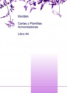 RAXMA Cartas y Plantillas Armonizadoras Libro 44
