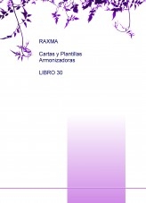 RAXMA CARTAS Y PLANTILLAS ARMONIZADORAS LIBRO 30