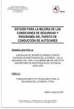 Estudio y ensayos para la mejora de las condiciones de seguridad y ergonomía del puesto de conducción de autocares