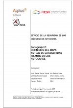 Estudio de la seguridad de los niños en autocares. Fase 1
