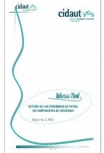 Libro Estudio de los fenómenos de fatiga en componentes de seguridad, autor Fundación FITSA