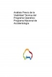 Análisis Previo de la Viabilidad Técnica del Programa Operativo: Programa Nacional de Accidentología