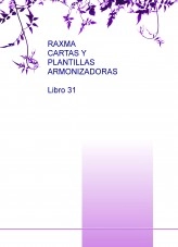 Libro RAXMA CARTAS Y PLANTILLAS ARMONIZADORAS Libro 31, autor Manuel Capdevila Piñana