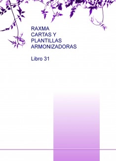 RAXMA CARTAS Y PLANTILLAS ARMONIZADORAS Libro 31
