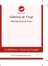 Libro Gabriela de Vergí, autor Biblioteca Miguel de Cervantes