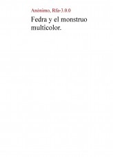 Libro Fedra y el monstruo multicolor, autor Pierre Menard