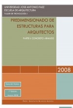PREDIMENSIONADO DE ESTRUCTURAS PARA ARQUITECTOS. PARTE I CONCRETO ARMADO