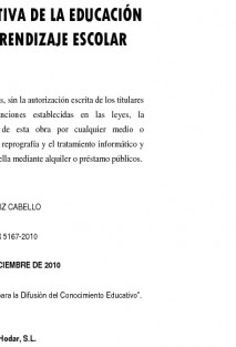 LA ETAPA EDUCATIVA DE LA EDUCACIÓN PRIMARIA. APRENDIZAJE ESCOLAR
