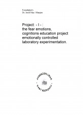 Libro Project - I - : the fear emotions, cognitions education project emotionally controlled laboratory experimentation., autor Jordi Mas i Manjon Ph.D