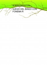 JUEGO DEL BINGO CON FONEMA R