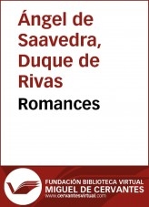 Libro Romances, autor Biblioteca Miguel de Cervantes