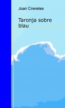 Taronja sobre blau