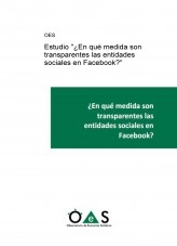 Libro Estudio "¿En qué medida son transparentes las entidades sociales en Facebook?", autor Observatorio de Economía Solidaria