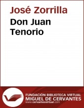 Libro Don Juan Tenorio, autor Biblioteca Miguel de Cervantes