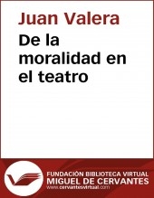 Libro De la moralidad en el teatro, autor Biblioteca Miguel de Cervantes
