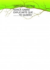 Libro NUNCA SABRE EXPLICARTE QUE .......TE QUIERO, autor jenifer yadhira lopez garcía