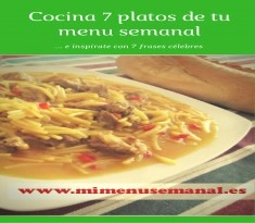 Cocina 7 platos de tu menú semanal