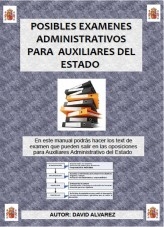 Libro Posibles examenes para auxiliares administrativos del estado, autor David Alvarez
