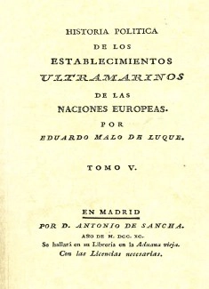 Hª Política de los Establecimientos Ultramarinos de las Naciones Europeas