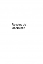Recetas de laboratorio