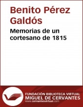 Libro Memorias de un cortesano de 1815, autor Biblioteca Miguel de Cervantes