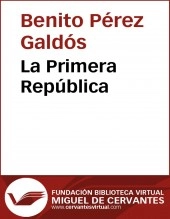 Libro La Primera República, autor Biblioteca Miguel de Cervantes
