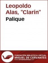Libro Palique, autor Biblioteca Miguel de Cervantes
