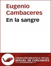 Libro En la sangre, autor Biblioteca Miguel de Cervantes