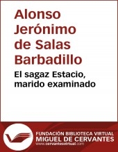 Libro El sagaz Estacio, marido examinado, autor Biblioteca Miguel de Cervantes