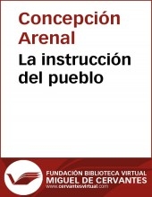 Libro La instrucción del pueblo, autor Biblioteca Miguel de Cervantes