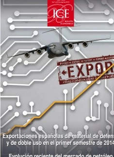Boletín Económico. Información Comercial Española (ICE). Núm. 3062 Exportaciones españolas de material de defensa y de doble uso en el primer semestre de 2014