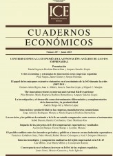 Libro Cuadernos Económicos. Información Comercial Española (ICE). Núm 89 Contribuciones a la Economía de la Innovación: análisis de la I+D+i empresarial, autor Ministerio de Economía, Comercio y Empresa