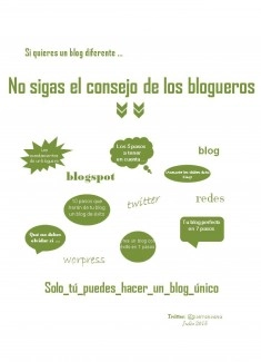 No sigas el consejo de los blogueros