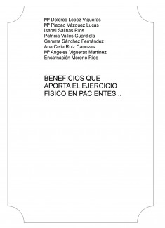 BENEFICIOS QUE APORTA EL EJERCICIO FÍSICO EN PACIENTES DIAGNOSTICADOS DE FIBROMIALGIA.