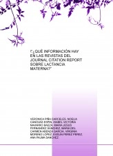 Libro "¿QUÉ INFORMACIÓN HAY EN LAS REVISTAS DEL JOURNAL CITATION REPORT SOBRE LACTANCIA MATERNA?”, autor isabelnb