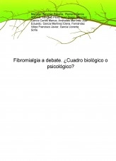 Libro Fibromialgia a debate. ¿Cuadro biológico o psicológico?, autor tejeras