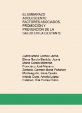 Libro EL EMBARAZO ADOLESCENTE: FACTORES ASOCIADOS, PROMOCIÓN Y PREVENCIÓN DE LA SALUD EN LA GESTANTE, autor carmen318