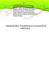 Alergia al látex: Prevalencia en el personal de enfermería.