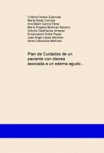 Libro Plan de Cuidados de un paciente con disnea asociada a un edema agudo de pulmón, autor victoriacj