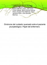 Libro Síndrome del cuidador quemado ante el paciente pluripatológico. Papel del enfermero., autor enfermeros8