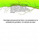 Libro Abordaje psicosocial del dolor y la ansiedad en la antesala de quirófano: Un estudio de caso, autor enfermeros8