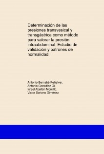 Determinación de las presiones transvesical y transgástrica como método para valorar la presión intraabdominal. Estudio de validación y patrones de normalidad.