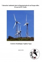 Libro Valoración Ambiental sobre la Repotenciación de un Parque eólico: El caso de KW Tarifa, autor Colectivo Ornitológico Cigüeña Negra