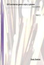 Libro 10 Lecturas para Caja y piano Vol,1, autor Jesús Ramírez Fernández