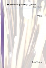 Libro 10 Lecturas para Caja y piano Vol,1, autor Jesús Ramírez Fernández