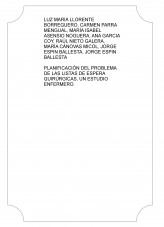 Libro PLANIFICACIÓN DEL PROBLEMA DE LAS LISTAS DE ESPERA QUIRÚRGICAS, UN ESTUDIO ENFERMERO., autor rociofe