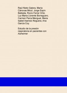 Estudio de la presión respiratoria en pacientes con Alzheimer