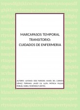 Libro MARCAPASOS TEMPORAL TRANSITORIO: CUIDADOS DE ENFERMERÍA, autor ucimorales