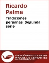 Libro Tradiciones peruanas II, autor Biblioteca Miguel de Cervantes